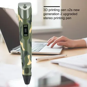Skaitmeninis Ekranas, Pažangi 3D Spausdinimo Pen Aukštos Temperatūros 3D Graffiti Tapyba Rašikliai Su Led Ekranas, Švietimo Žaislai, Dovanos