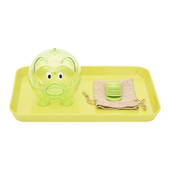 Piggy Bank Montessori Medžiagų, Monetų Dėžutė Rankų judesių Koordinacijos Pratimai Bamblys Anksti Švietimo Žaislai, Rūšiavimo ir Supimas