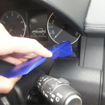 Mėlyna Automobilių Brūkšnys Radijo Garso GPS Durų Įrašą Skydas Atidarykite Valiklis Priemonė Liejimo Apdaila