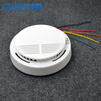 GSMWOND Laidinio Dūmų Detektorius, Dūmų Jutiklis, Signalizacija Laidinis Namus nuo Įsilaužimo Wifi / GSM / PSTN / APP Signalizacijos sistema.