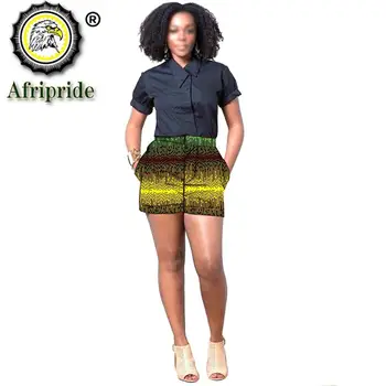 2020 m. afrikos spausdinti vasaros šortai moterims atsitiktinis šortai plius dydis dashiki trumpas ankara audinio AFRIPRIDE S1921005