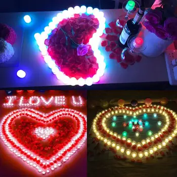 3Pcs/Set LED Flameless Žvakių Šviesos Nuotolinio Mirgėjimas Arbatos Žvakės Baterija Namų Vestuvių, Gimtadienio Apdaila