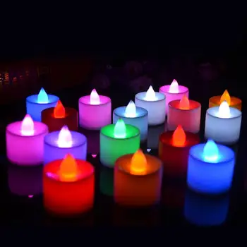 3Pcs/Set LED Flameless Žvakių Šviesos Nuotolinio Mirgėjimas Arbatos Žvakės Baterija Namų Vestuvių, Gimtadienio Apdaila
