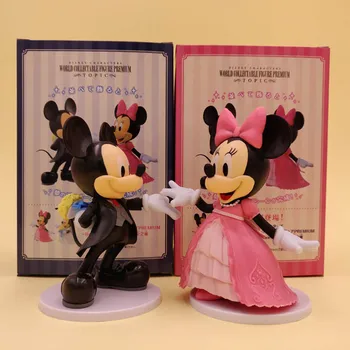 Disney Mickey Minnie Anime Veiksmų Skaičius, Lėlės Ančiukas Donaldas, Daisy Kawaii Cute Lėlės Modelis Vestuvių Tuoktis Apdailos Gimtadienio Dovana