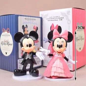 Disney Mickey Minnie Anime Veiksmų Skaičius, Lėlės Ančiukas Donaldas, Daisy Kawaii Cute Lėlės Modelis Vestuvių Tuoktis Apdailos Gimtadienio Dovana