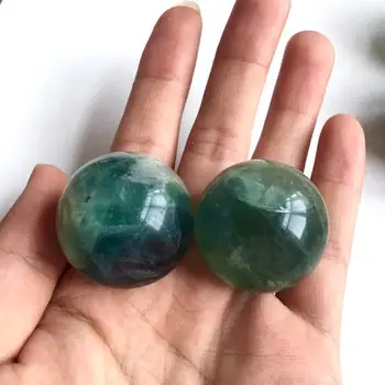 Natūrali Žalioji Fluorito Ball Sferoje, Kvarco Kristalo (Mineralinio Gydymo Dovanos Natūralių Akmenų ir Mineralų