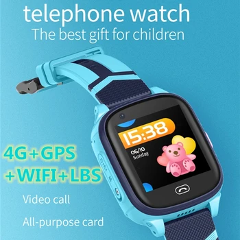 S60 4G GPS WIFI LBS Tracker Phonewatch Vaikas Smart Žiūrėti Vandeniui SOS Vaizdo Skambučių Vaikams Stabdžių Neteko Stebėti Kūdikio Žiūrėti