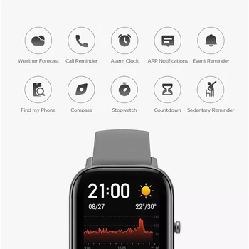 Amazfit GTS Smart Žiūrėti Pasaulio Versija Vandeniui 5ATM Plaukimo Smartwatch 14 Dienų Baterija Muzikos Kontrolės, skirtos Android