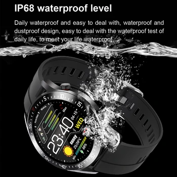 LIGE Visiškai Jutiklinis Ekranas Smart Watch Vyrų smartwatch 