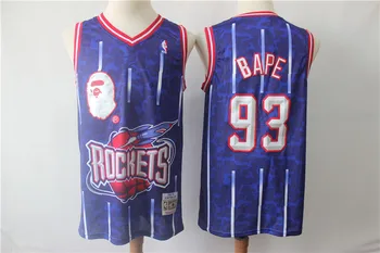 NBA Vyrų Houston Rockets #93 BAPE Krepšinio Megztiniai Maudymosi Ape Megztiniai