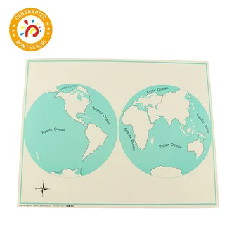 Kūdikių Žaislų Montessori Žinių apie pasaulio Nepažymėta Pasaulio Dalyse Kontrolę Žemėlapis Kiekviename Žemyne Geografija Ankstyvojo Ugdymo