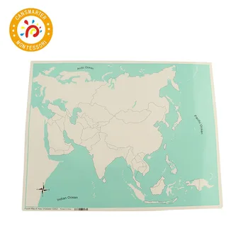 Kūdikių Žaislų Montessori Žinių apie pasaulio Nepažymėta Pasaulio Dalyse Kontrolę Žemėlapis Kiekviename Žemyne Geografija Ankstyvojo Ugdymo