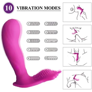 Nešiojami Vibratorius Klitorio Ir G-Taško Stimuliatorius Nuotolinio Valdymo Vibracijos Masturbacija Vibratorių Sekso Žaislai Moteris Suaugusiems