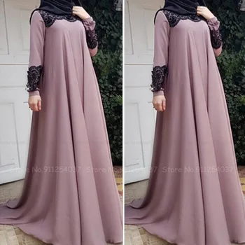 Moteris Musulmonų Mados Turkija, Arabų Dubajus Retro Nėrinių Ilgas Chalatas, Suknelės Abaja Suknelė Suknelė Malda Ramadanas Kaftan Islamo Apranga