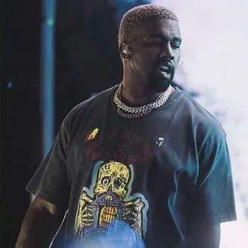 SEZONAS 6 Kanye XXXTentacion Geriausios Kokybės Medvilnės Tees PASPAUDĘ VARTŲ XXXTentacion Kanye SEZONAS 6 T-Shirts
