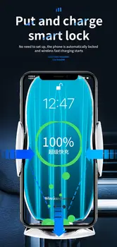 Cargador inalámbrico Qi Bevielio Automobilinis Įkroviklis forSamsung S10 S20 foriPhone 11 pro 11 XS XR Magnetinio USB Telefono Turėtojas