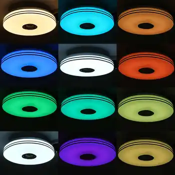 Šiuolaikinių LED Lubų Šviesos Pritemdomi RGB Muzika 