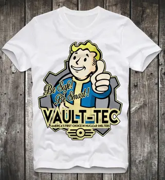 Marškinėliai Vault Tec Žaidimas Žaidėjus Žaidimų Kultas Vintage Retro Geek, Vėpla Žaidimų Vyrų Marškinėliai 2019 M. Vasarą Vyras O-Kaklo Mens T Shirts