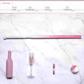 Pink cherry blossom beisbolo lazda ponios gynybinės beisbolo lazda savigynai Sakura beisbolo lazda savigynai metalo beisbolo lazda
