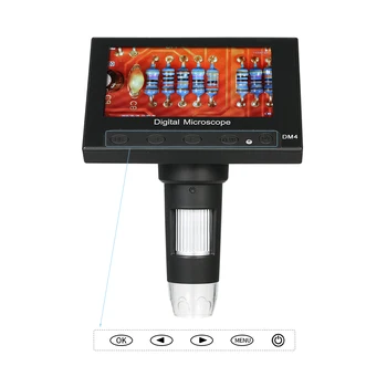 Nešiojamų Profesionalių Skaitmeninių 1000X 4.3 colių Mikroskopu 720P LED didinamasis stiklas su Turėtojas plokštės Remontas Litavimo Įrankis