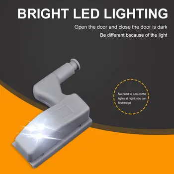 Universalus LED Pagal Kabineto Šviesos Spinta, Spintos Vidinių Vyrių Naktį Šviesos Lempa Spinta, Virtuvės, Miegamojo Durų Jutiklis Šviesos