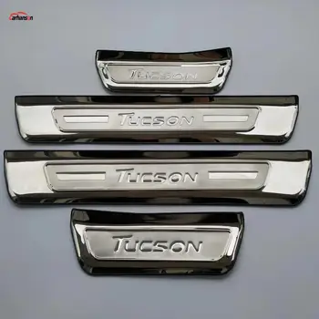 Automobilių Stilius Hyundai Tucson 2018 Reikmenys Durų Slenksčio Raštas Nusitrinti Plokštė Durų Slenksčių Pedalo Raštas Lipdukas 2016 2019