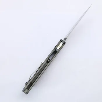 NAUJAS Kišenėje SMF TC4 titano lydinio rankena D2 peilis sulankstomas medžioklės kempingas lauko taktinių multi-funkcija virtuvės įrankis EDC įrankiai