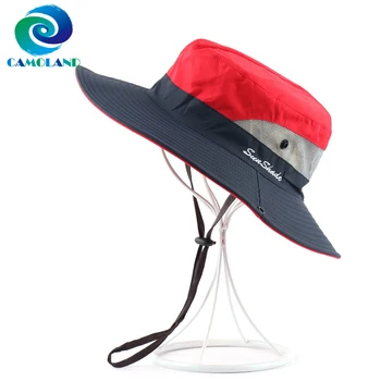CAMOLAND Vandeniui Boonie Hat Moterys Vasarą UPF 50+ Saulės Skrybėlės Atsitiktinis Paplūdimio Bžūp Moterų Lauko UV Apsauga Pėsčiųjų Skrybėlę
