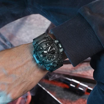 DITAWATCH Prabanga Skaitmeniniai Laikrodžiai Vyrams, Karinės Armijos Stilingas Elektroninių Vyrų Laikrodžiai Juodos Sporto Skaitmeninis Laikrodis atsparus Vandeniui