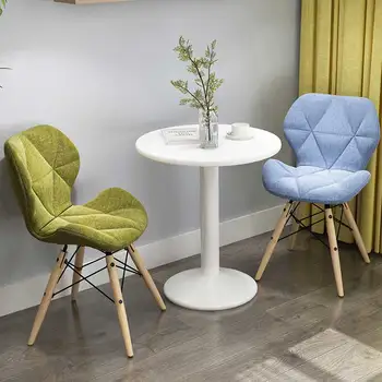 H1 1pcs Modernus minimalistinio valgomojo kėdė namų restoranas kėdės, kompiuterio kėdė iš medžio masyvo Šiaurės kambarį kėdė sudaro Pirmininkas