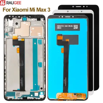 Už Xiaomi Mi Max 3 LCD Ekranas+Touch Ekranas Naujas skaitmeninis keitiklis Stiklo plokštės Pakeitimas Lcd Xiaomi Mi Max 3 2160X1080 6.9 colių