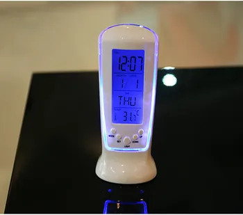 Karšto pardavimo LED šviesos muzika, skaitmeninis laikrodis-žadintuvas, laikmatis, apšvietimas Blue ray temperatūros ekranas 510 kalendorius laikrodis