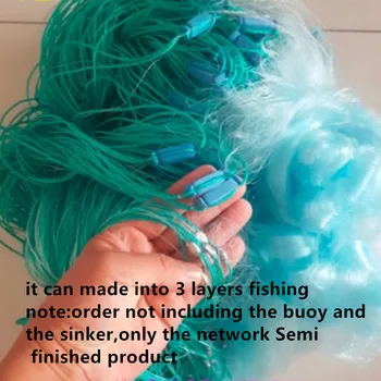 0.12 mm storio vienagijų siūlų iš nailono, minkšti linija gill net Pusiau gatavo produkto žvejybos tinklas lauko žvejybos įrankių Priedai pesca