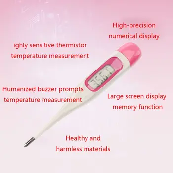 Moterų Ovuliacijos Skaitmeninis Termometras su LCD Pagrindinė Matavimo Temperatūros Matavimo L5YE