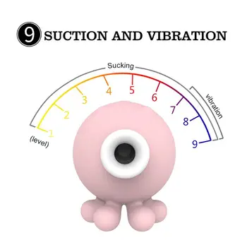 Silikono 9 Greičio Čiulpti Vibratorius Aštuonkojai Vibracija Massager Stimuliatorius Suaugusiųjų Sekso Žaislai Moterims