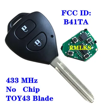 Nuotolinio Rakto Pakabuku 433MHz + G 4D67 Chip FCC ID: B41TA Toyota Hilux Fortuner 2011-M. Yaris 2008-Innova 2006-2009 m.
