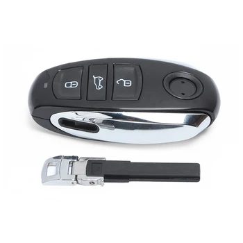 Keyecu Smart Remote Key 3 Mygtuką 315MHz PCF7953 Chip Volkswagen Touareg 2011 m. 2012 m. 2013 m. m su Mažais Raktas