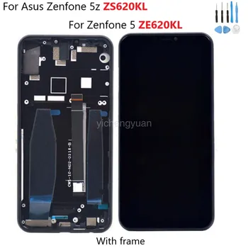 Už Asus Zenfone 5z ZS620KL LCD Ekranas Jutiklinis Ekranas Originalą Zenfone 5 Lcd skaitmeninis keitiklis komplektuojami Su Rėmo