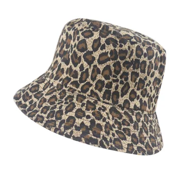 Leopardas Spausdinti Kibiro Kepurę Žvejys Skrybėlę Lauko Kelionių Skrybėlė Nuo Saulės Bžūp Kepurės Vyrams, Moterims, Hip-Hop, Panama Casquette