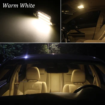 Baltos spalvos Klaidų Mercedes Benz M ML Klasė W163 W164 W166 AMG, LED Interjero Dome Žemėlapio Skaitymo Lemputės Komplektą (1998-2011)