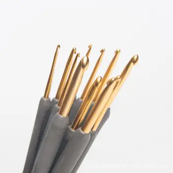 Japonijos Hirosimos Įrankiai Tulpių ETIMO serija, nėriniai juoda rankena aukso Nėrimo kabliuko (T15-100~900)