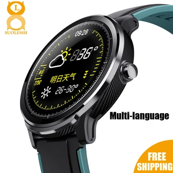SUOLESHI® Smart Watch Vyrų IP68 Vandeniui 60days Ilgai veikiant Budėjimo režimu, 1.3 Colių Full Touch Screen Allloy Atveju Širdies ritmo Smartwatch SN80