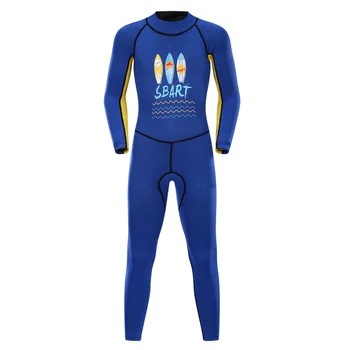 SBART Vaikų apsaugos nuo saulės 2MM maudymosi kostiumėlį ilgomis rankovėmis nardymo kostiumas berniukams ir mergaitėms jumpsuit wetsuit