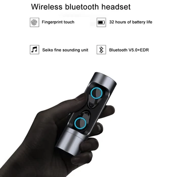X8 TWS Bluetooth V5.0 Ausinės Touch kontrolės Vandeniui Belaidės Mini ausinės Dvyniai 