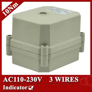 AC110-230V elektros vožtuvo pavaros, 3 laidai(CR303) , 10Nm, su indikatorius