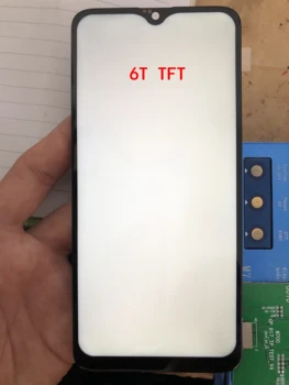 TFT Už Oneplus 6T LCD Ekranas Jutiklinis Ekranas skaitmeninis keitiklis Asamblėjos 1+6 6T Ekrano 6.28
