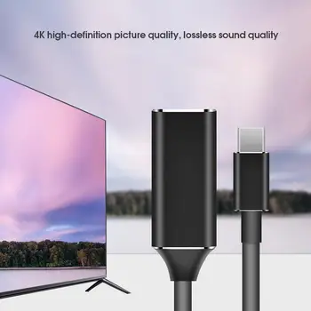 Tipas-C HD Kabelis USB 3.1-HDMI suderinamo Kompiuterio, Mobiliojo Telefono HDTV ryšio tipo mini projektorius skirtas smartphone 