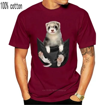Vyrų Marškinėliai Šeškas kiaulių kišenėje Ponios T-Shirt Moterims, T-Shirt