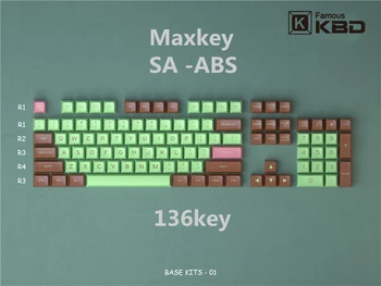 Maxkey SA keycap dviejų spalvų įpurškimas, ABS medžiaga 
