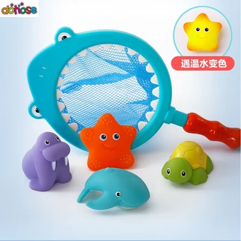 1 Nustato Žvejybos Žaislai Tinklo Maišą Pasiimti Antis & Bičių & Žuvis Vaikams Žaislas Vonios žaislas Plaukimo Klasių Vasarą Žaisti Vandens Vonios Žaislas